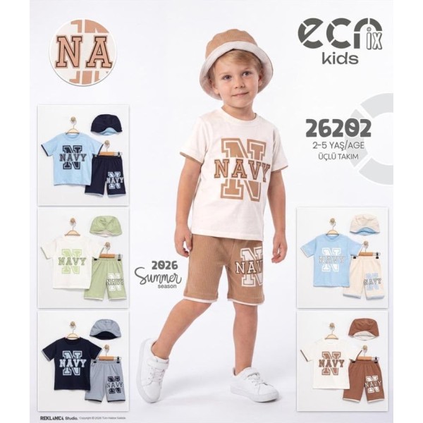 ECRIX 26202 ŞAPKALI ŞORTLU TK