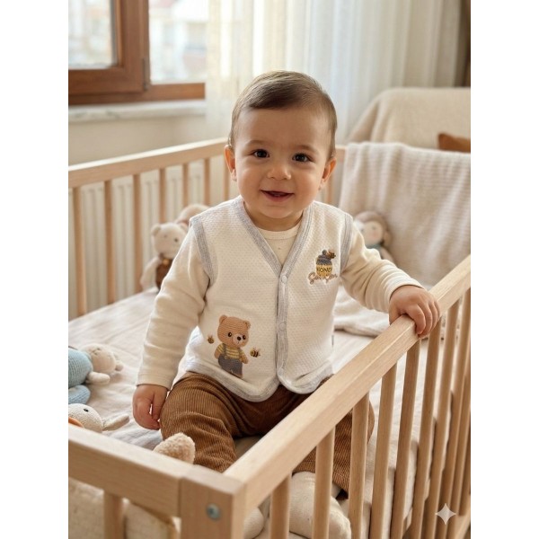 ELBEBEK 801 BÜYÜK KAPITONE YELEK 2-3 YAŞ