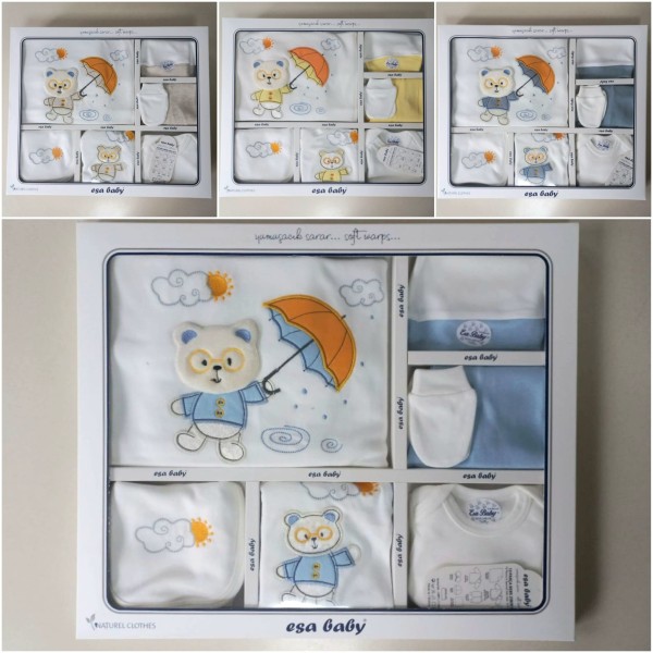 ESA 6290 PANDA ERKEK 10'LU HASTAHANE ÇIKIŞI SETI