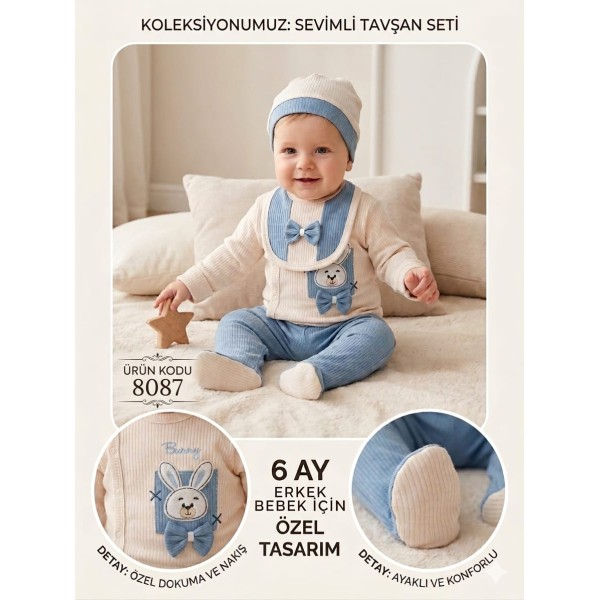 ESA 8087 BEŞLI SET BUNY ELDIVENLI