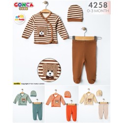 GONCA ZEM 4259 ÜÇLÜ ZIBIN TAKIMI