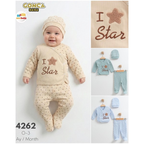 GONCA ZEM 4262 STAR ÜÇLÜ ZIBIN TAKIMI