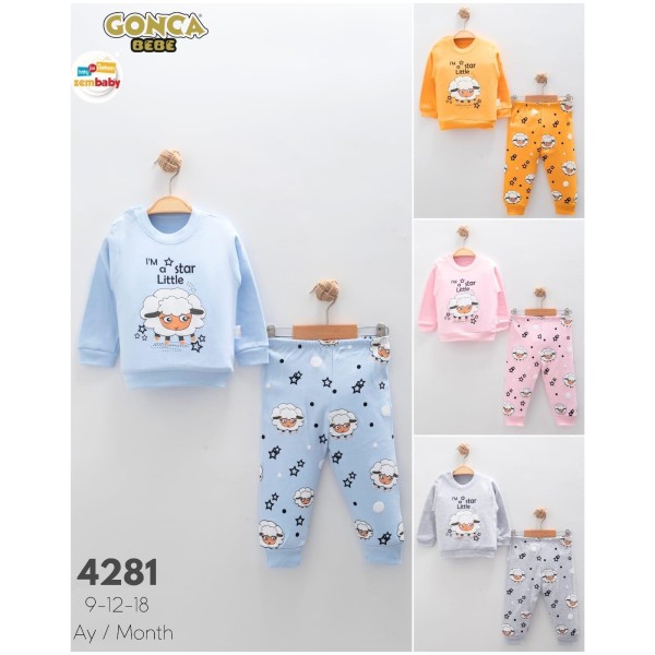 GONCA ZEM 4281 KUZULU PENYE PIJAMA TAKIMI