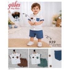 GÜLES 939 YAKALI CEPLI MÜSLIN TK