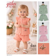 GÜLES 940 MÜSLIN KIZ TAKIM