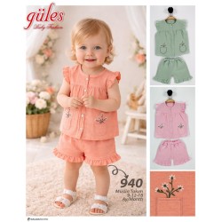 GÜLES 940 MÜSLIN KIZ TAKIM