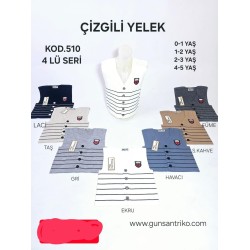 GÜNSAN 0510 ÇIZGILI ERKEK YELEK X4