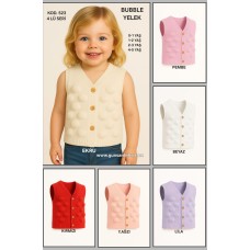 GÜNSAN 0523 BUBBLE KIZ TRIKO YELEK X4