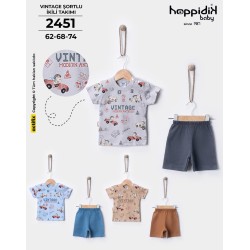 HOPPIDIK 2451 VINTAGE BASKILI ŞORTLU ERKEK TK