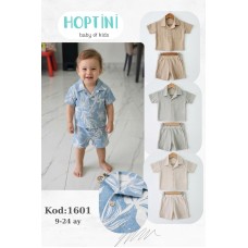 HOPTINI 1601 MÜSLIN GÖMLEK ŞORT TAKIM