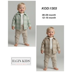 ILGIN 1303 GÖMLEKLI ÜÇLÜ 6-9-12-18 AY