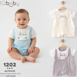 IQBABY 1202 YELKENLI MÜSLIN ERKEK TULUM YAZ