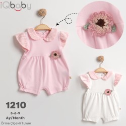 IQBABY 1210 ÖRME ÇIÇEKLI KIZ TULUM YAZ