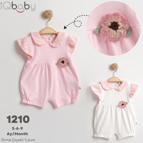 IQBABY 1210 ÖRME ÇIÇEKLI KIZ TULUM YAZ