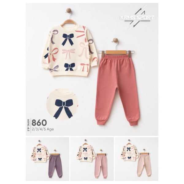 KARAMSA 860 2IP  FIYONKLU KIZ TAKIM