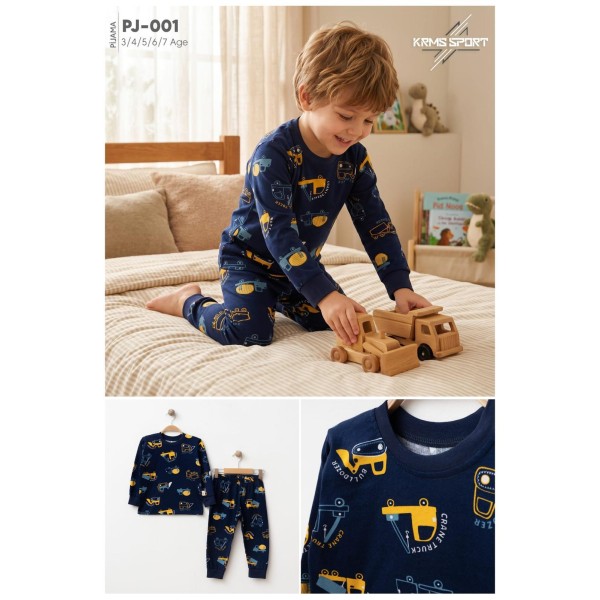 KARAMSA PJ001 KEPÇELI ERKEK PIJAMA