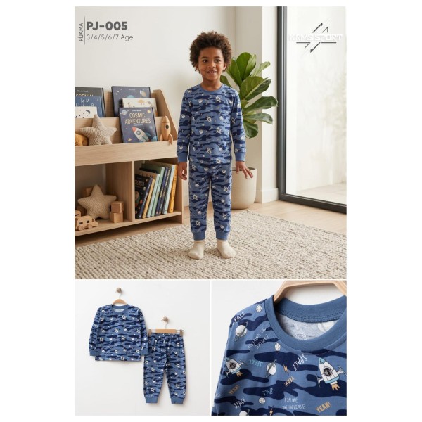 KARAMSA PJ005 COSMIC ERKEK PIJAMA