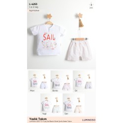 LUMINOSO 4253 SAIL KETEN ERKEK KISA TAKIM YAZ