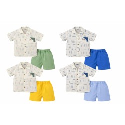 LUMINOSO 5103 KETEN GÖMLEK ERKEK KISA TAKIM YAZ