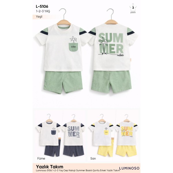 LUMINOSO 5106 SUMMER ERKEK KISA TAKIM YAZ