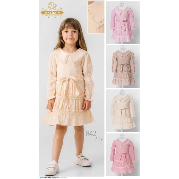 MALIKON 842 YAKALI ELBISE