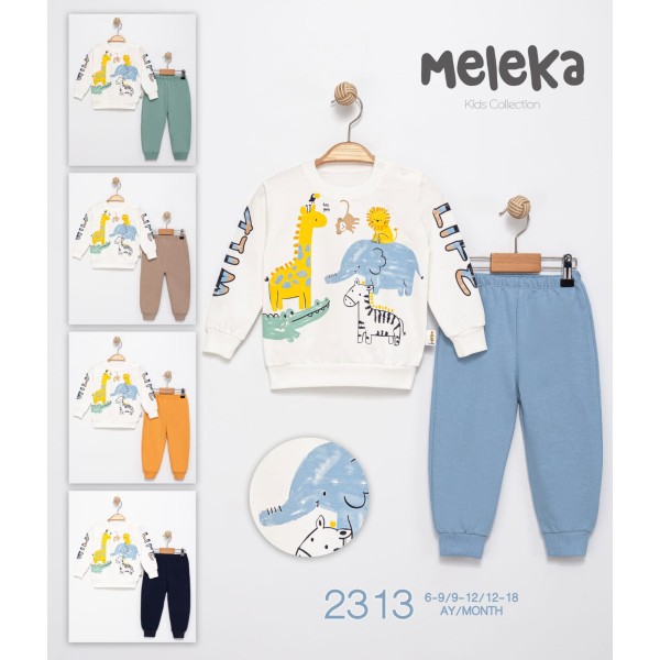 MELEKA 2313 2IP ZÜRAFALI 2LI TAKIM