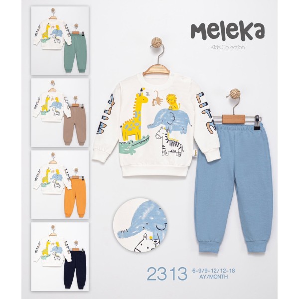 MELEKA 2313 2IP ZÜRAFALI 2LI TAKIM