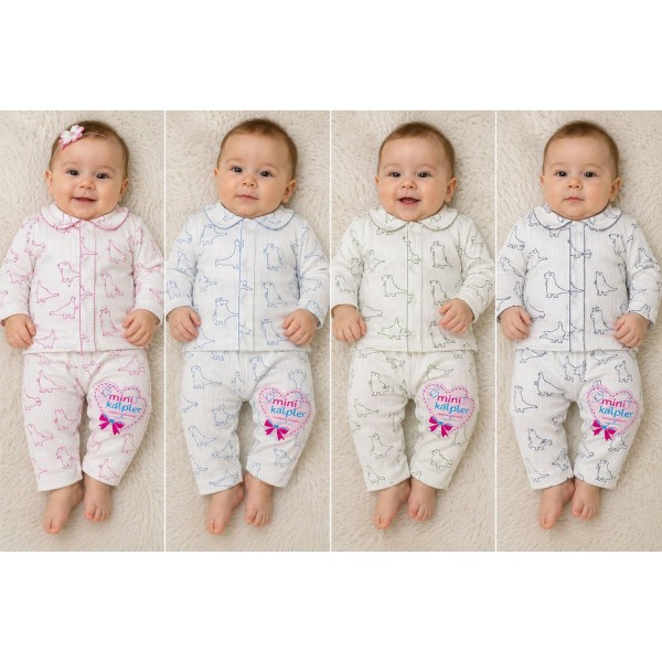 MINIKALPLER 114 YAKALI PIJAMA TAKIMI