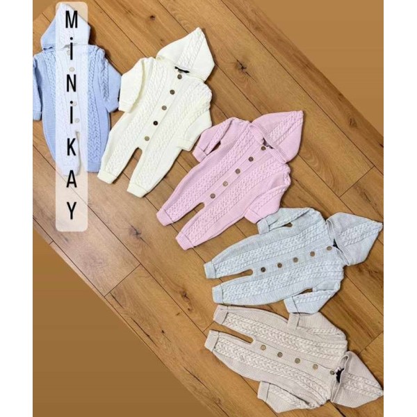 MINIKAY 01706 ÖRGÜ KAPŞONLU TULUM