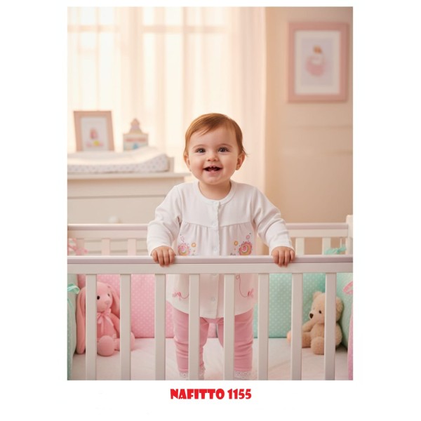 NAFITTO 1155 ÇIÇEKLI ÇITÇITLI KIZ TAKIM