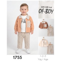 TUFITTO 1755 ÇIZGILI CEPLI ÜÇLÜ TKM