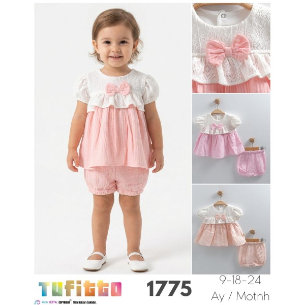 TUFITTO 1775 FIYONKLU MÜSLIN ELBISE