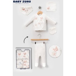 ZUHU 0104 5LI ÇIÇEK KELEBEK NAKIŞLI ZIBIN