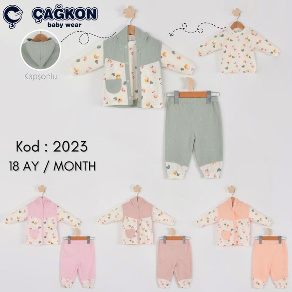 ÇAĞKON 2023 3LÜ KALPLI TAKIM