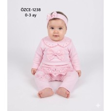 ÖZCE 1238 KALP APLIKE ELBISE TAKIM