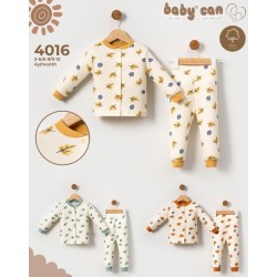 BABYCAN 4016 YAPRAK PIJAMA 9-12-18-24 AY