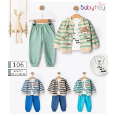 BABYHEY 106 ÇIZGILI AYILI ÜÇLÜ TKM