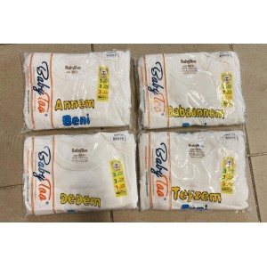 BABYTOO 7282 BÜYÜK UK YAZILI BODY