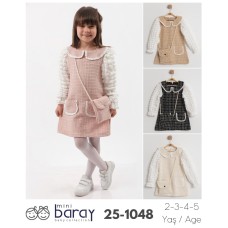 BARAY 1048 ÇANTALI ELBİSE 2-3-4-5 YAŞ