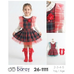 BARAY 1111 EKOSE JİLE ELBİSE 2-5 YAŞ