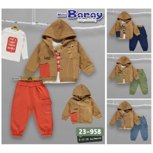 BARAY 958 3IP WELSOFT 3LÜ ERKEK TAKIM