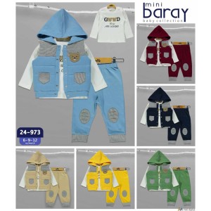 BARAY 973 AYICIK 3LÜ YELEK ERKEK TAKIM