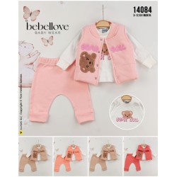 BEBELLOVE 14084 BEAR DOLL SÜZENE 3LÜ TAKIM 3-12 AY
