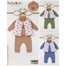 BEBELLOVE 14092 AYILI MIKRO YELEK 3LÜ TAKIM
