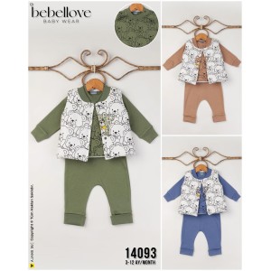 BEBELLOVE 14093 HI AYICIK YELEK 3LÜ ERKEK TAKIM
