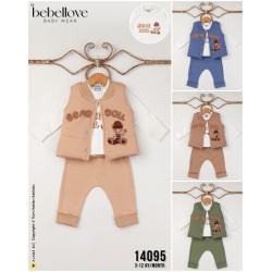 BEBELLOVE 14095 BEAR DOLL SÜZENE 3LÜ TAKIM 3-12 AY
