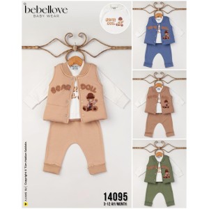 BEBELLOVE 14095 BEAR DOLL SÜZENE 3LÜ TAKIM 3-12 AY
