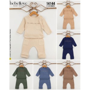 BEBELLOVE 14144 CEPLI ERKEK 2LI TAKIM 3-12 AY
