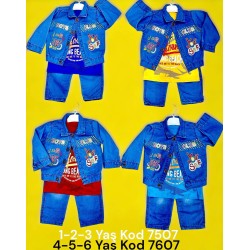BEBISE 7507 KOT ÜÇLÜ TAKIM 1-2-3 YAŞ