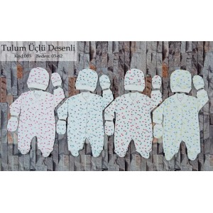 BERTO 003 DESENLİ ÜÇLÜ TULUM
